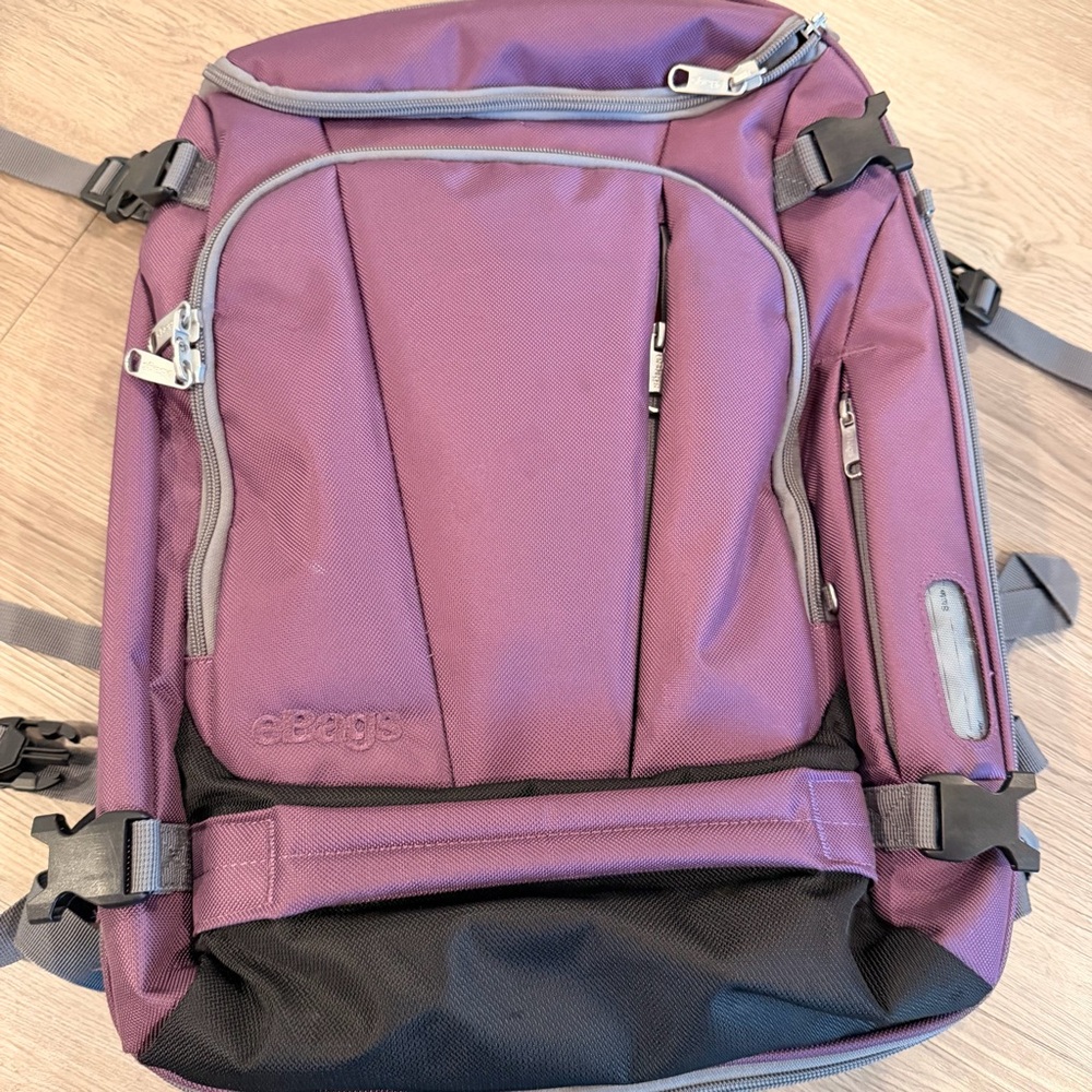 eBags Mother Lode Convertible Backpack Purple Travel Luggage Tote - Picture 2 of 12